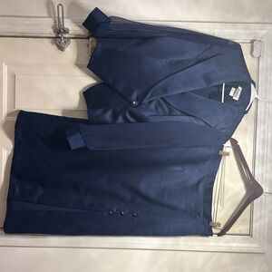 Chic Navy Midi Skirt